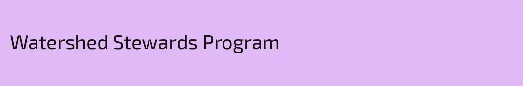 Watershed Stewards Program